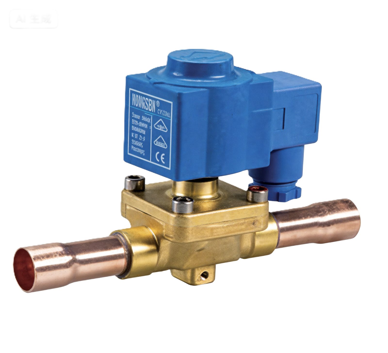 8W Low Power Servo-Operated Solenoid Valve — Diaphragm, NC (10 Series)
