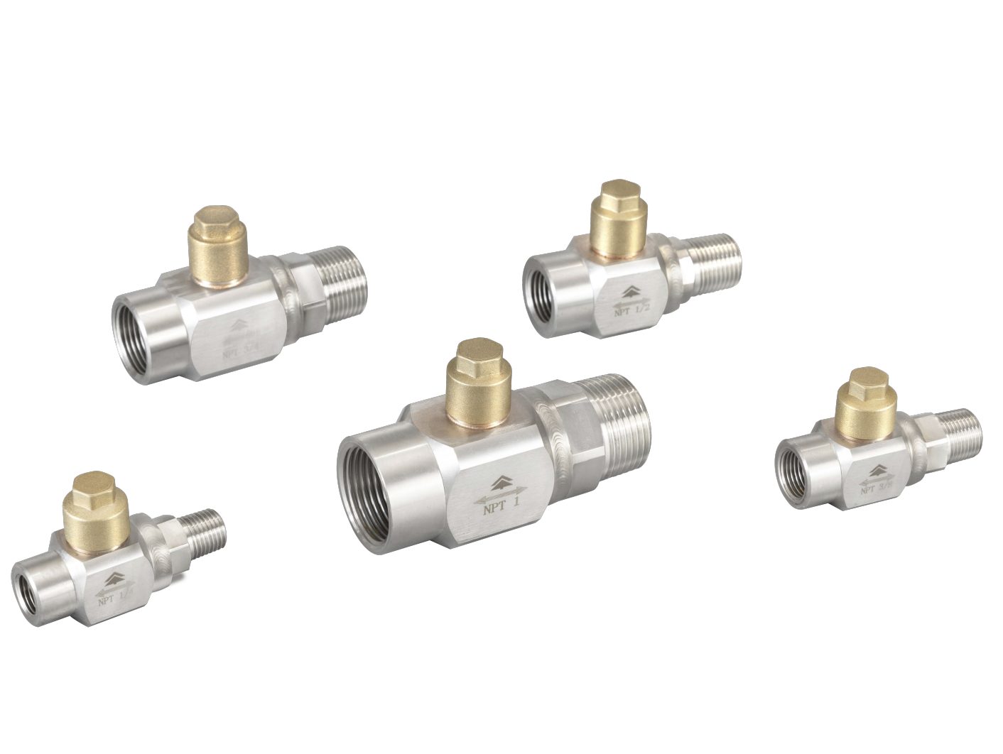 Threaded Ball Valve — NPT Connection, Forged Copper (GFM-S Series) view 2
