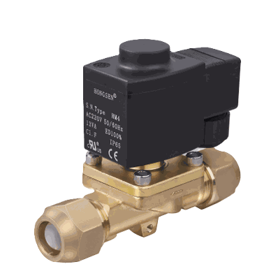 Clamping Type Solenoid Valve — Small Port, Diaphragm, NC (HV Series)