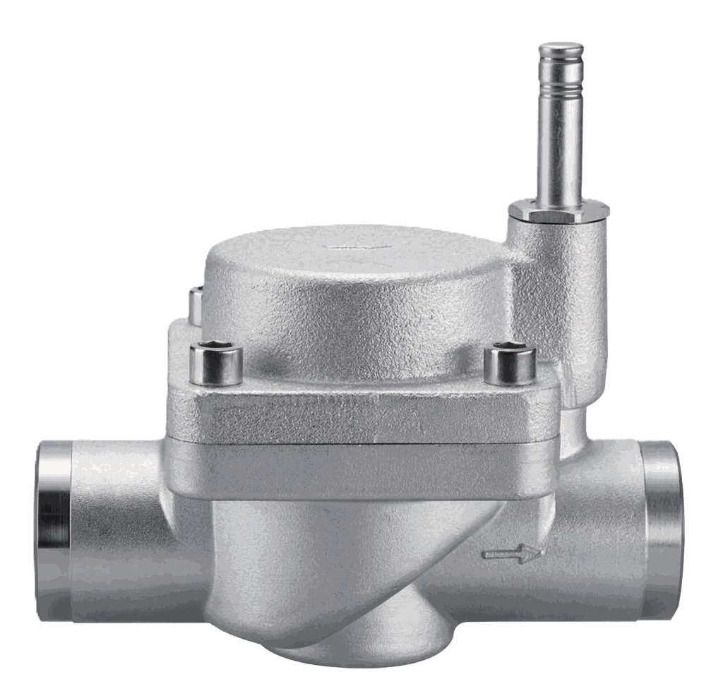 High Flow Solenoid Valve — Brazed ODF, Piston, NC (HVDF Series)