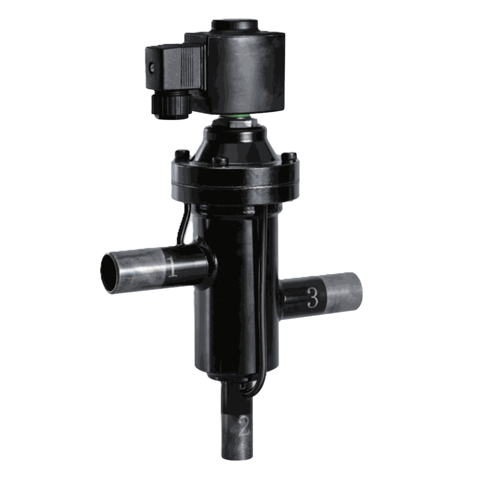 Hot Gas Defrost Solenoid Valve — Piston, NC, Brazed ODF (HVS Series)